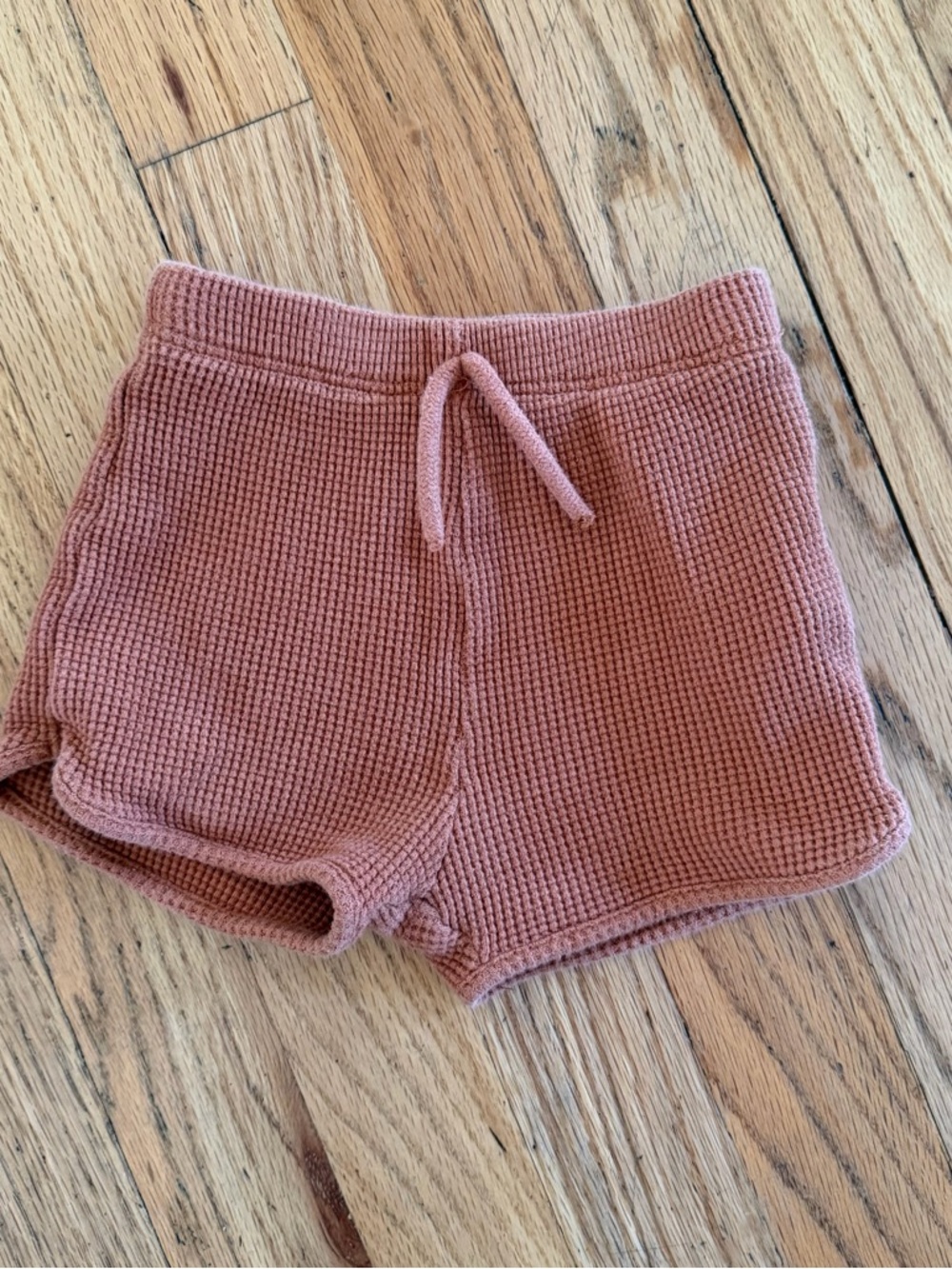 Zara Mauve Waffle Knit Kids Shorts